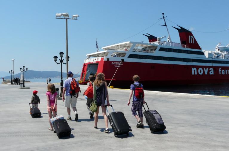 Aegina: departure family