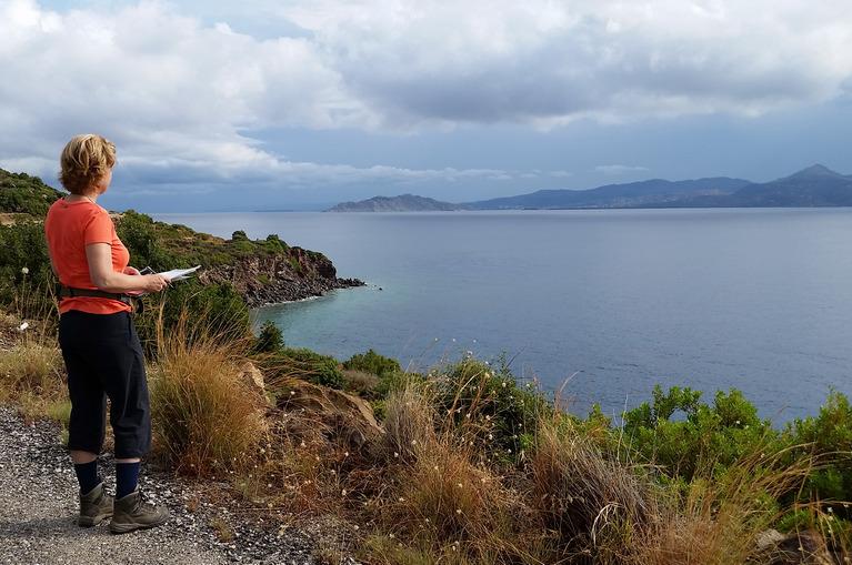 Methana: view on Aegina