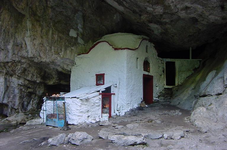 Olympos: church in cave