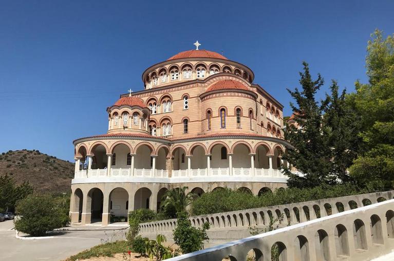 Aegina Agios Nektarios church
