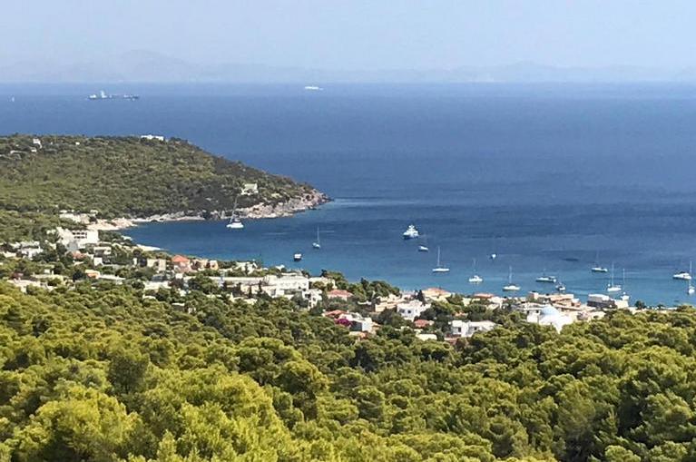 Aegina view on Agia Marina